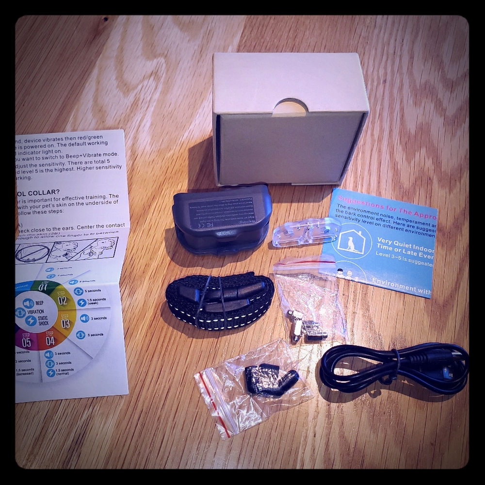 Dog Bark Collar, NEW, rechargeable & waterproof